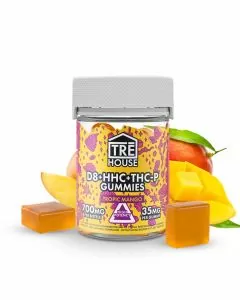 Tre House - Delta 8+HHC+THC-P - 700mg - Gummies - 20 Count Per Jar - Tropic Mango