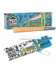 Tre House - Premium Rolling Cones - King Size Slim - 3 Cones Per Pack - 24 Packs Per Box