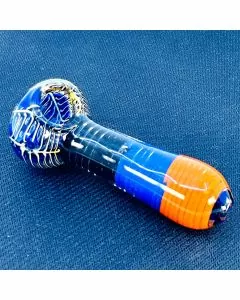Tricolor Handpipe 4 Inch - Assorted Designs - HPMS50