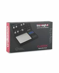 TRUWEIGH - CLASSIC DIGITAL SCALE - 1000gX0.1g - BLACK