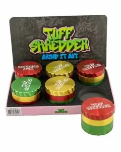 Tuff Shredder Grinder 63mm - 4 Parts Assorted Colors TS10001 
