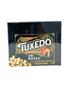 TUXEDO ALL NATURAL PRE-ROLLED FILTER TIPS - 20 PACK PER BOX