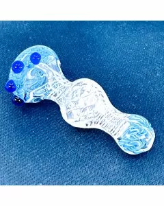 Twisting Handpipe With Dots - 4 Inch - Assorted Designs - HPSI9