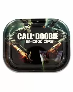 V-Syndicate - Small Metal Rolling Tray - Call of Doobie
