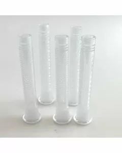 VCDS2 DOWNSTEM FROSTED - 5" SIZE - 19MM MALE - 5 PIECES PER PACK