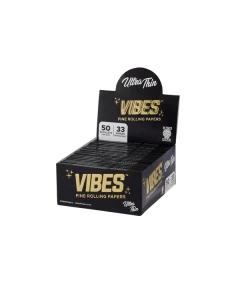 VIBES ULTRA THIN KING SIZE PAPER - 33 COUNT IN BOOKLET - 50 BOOKLET IN BOX