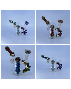 Waterpipe - 7 Inches - Zigzag With Flower Perc
