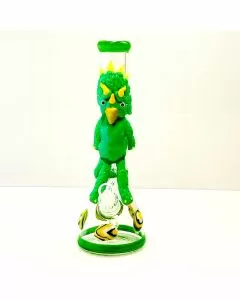 Waterpipe 14 Inch - Beaker With Character Green - Glow In The Dark - WPSO2