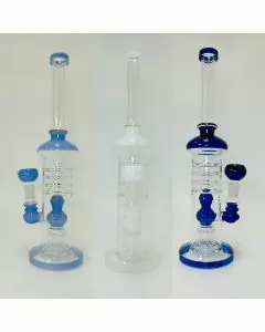 Waterpipe 16 Inch - Straight With Shower Head 8 Arm Tree Perc