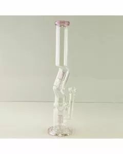 WATERPIPE 18" INCH - Z-SHAPE WITH DUAL INLINE PERC - ASSORTED