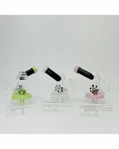 Waterpipe With Donut and Banger Perc - 5 Inches - Assorted Colors