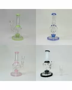 Waterpipe 6.5 Inch - Color Rim With Showerhead Perc