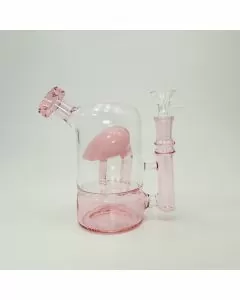 Waterpipe Love Heart Pink - 6 Inches