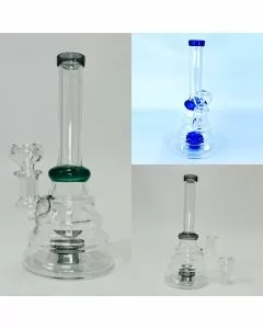Waterpipe 7 Inch - Layered Glass With Inline Perc - WPLG191