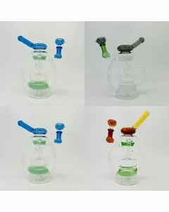 Recycler Waterpipe With Showerhead Perc - 10 Inches - RH-192 