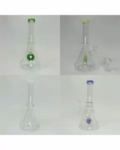 Waterpipe 8 Inch - Colored Mouthpiece With Shower Head