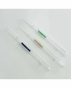 Wax Straw Glass With Bling - 6 Inches - 3 Counts Per Pack