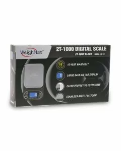 Weighmax Digital Scale - 2t-1000 - Black - 1000Gram x 0.1Gram