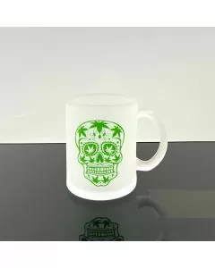 White Frosted/Sugar Skull Coffee Mugs
