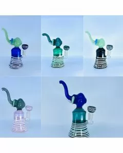 Waterpipe Top Elephant With Bell-base - 7 inch - WPAG108