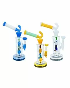 WPAG101 - 10 Inch Waterpipe - Straight With Character Perc