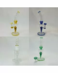 WPAG51 - 12 Inch Waterpipe - Bent Neck With Character Perc