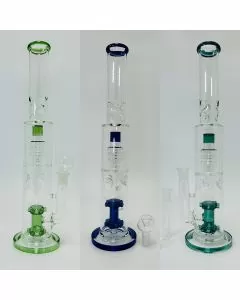 WPHG183 - 16 Inch Waterpipe With Multiple Ice Catcher, Matrix Perc and Shower Head