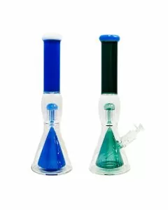 WPSC2386 - 16 Inch Waterpipe - The Pyramid With Tree Perc