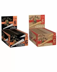 Zig Zag - Cones - 11/4 Size - 6 Cones Per Pack
