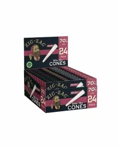 Zig Zag Mini Ultra Thin Cones 70mm - 24 Cones Per Pack