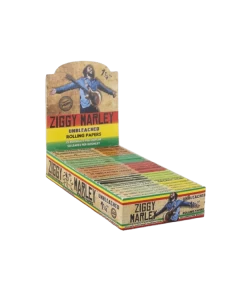 ZIGGY MARLEY UNBLEACHED ROLLING PAPERS 1 1/4 SIZE - 25 in BOX