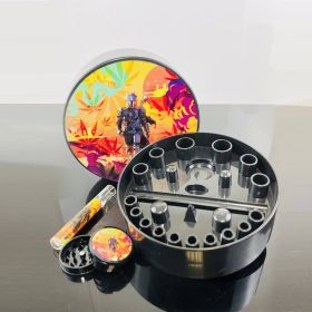 Blaze Station Dab Kit With Tray, Grinder And Glass Chillum