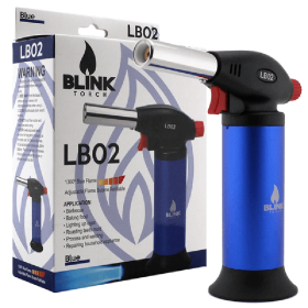 Blink Lb02 Lb-02 Adjustable Refillable Blue Flame Butane Lighter Torch