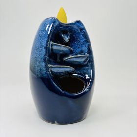Blue Ceramic Backflow Incense Burner - 3211