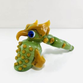 9'' Inch - Bubbler - Hammer With Owl Design