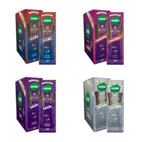 Endo Organic Hemp Wraps - 4 Wraps Per Pack - 15 Packs Per Display