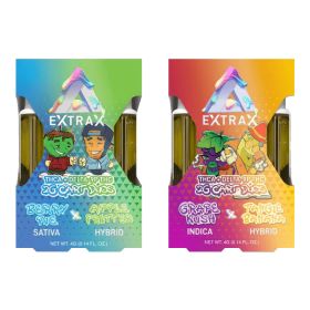 Extrax - Adios Blend Live Resin - Delta 9P - THC-A - Cartridge Duo - 2x2 Grams