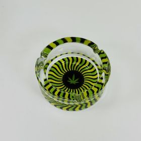 Glass Ashtray - Assorted Design - Price Per Piece (60037)