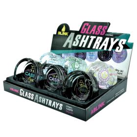Blink Glass Ashtray - Casino - 6 Count Per Display - Price Per Piece