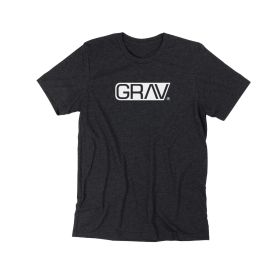Grav - T-Shirt Heather Black Logo - Assorted Size - Black Color