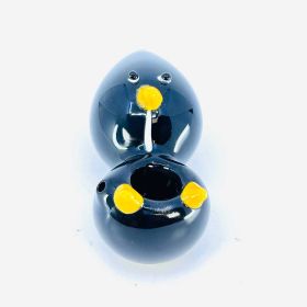 HPMS70 - 4 Inch Handpipe - Black-Yellow Penguin