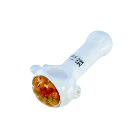 HPMS75 - 5 Inch Handpipe - White With Honeycomb Head