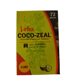 Coco Zeal Hookah Charcoal 72 Pieces Cube