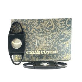 Cigar Cutter Double Bladed - Black - A - 12 Count Per Display 