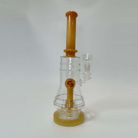 Neck Bend Waterpipe With Horn And Matrix Perc - 11 Inch - WPVC155