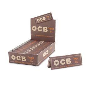 Ocb Virgin Slim Unbleached Papers - 24 Pack Per Box