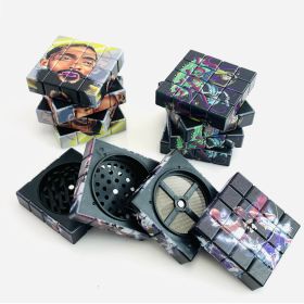 Grinder Rubik's Cube - 4 Parts - Assorted Designs - Price Per Piece