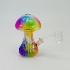 Rainbow Mushroom Waterpipe - 5 Inches 