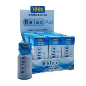 Relax Aid - 100X - 10ml Shots - 12 Per Display