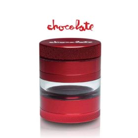 Ryot X Chocolate Multi Chamber - 4 piece Grinder - Red
